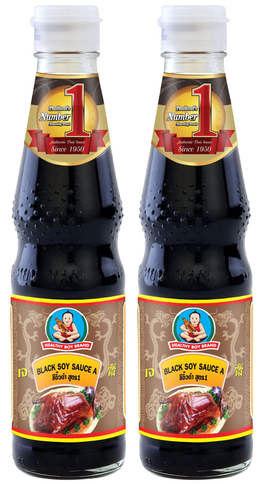 Healthy Boy Thai Black Soy Sauce, 14 Ounces, Product of Thailand (2 Bottles)